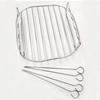 BBQ Air Electric Fryer Accessories 430 Stainless Steel Double Layer Grill Rack Steam Rack Air Fryer Rack Kitchen,Dining & Bar