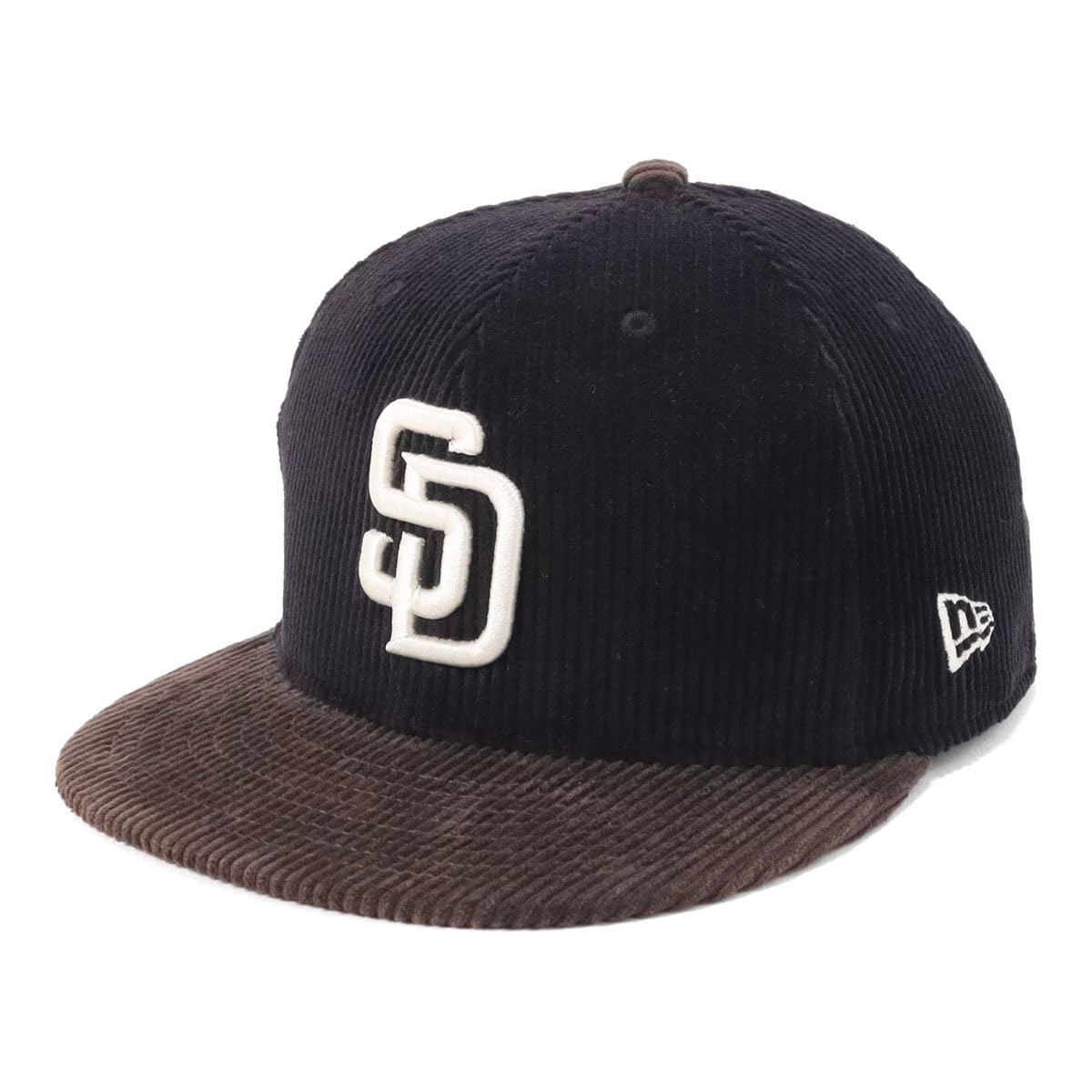 

[New Era] New Era Cap 59FIFTY 14507981 NER35C3135 MLB San Diego Padres SD BlackDark Brown Black Corduroy 2-Tone ONSPOTZ Exclusive Men s Women s Hat