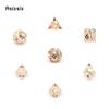 7 Pcs Copper Flower Metal Dice Solid Metal Polyhedral Dice Set Suitable for Role-Playing RPG Board Game Card Game