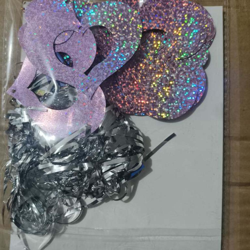 Laser Sequin Valentine's Day Love Pulling DIY Love Heart Hanging Curtain  Couple Anniversary