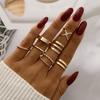 10 sztuk/zestaw moda Punk minimalistyczny Midi okrągły zestaw pierścionków skręcanych dla kobiet Bohemia Vintage Metal Knuckle Finger Rings Biżuteria