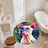 Sphynx Cat In Grass,Round Area Rug,Carpet Rug for Living Room Bedroom Sofa Playroom Decor,Non-slip Floor Mat