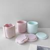 Silicone Candle Cup Molds 3pcs/set Resin Jar Storage Box Mould Exploy Casting Molds Ornament for  Hand-Making Crafts
