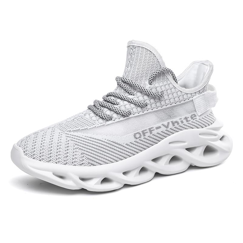 

Кроссовки Blade для бега, повседневная обувь, сетчатые, на шнуровке, легкие, дышащие, мужские кроссовки, толстая подошва, амортизация, размер 39-46 36 серебряный