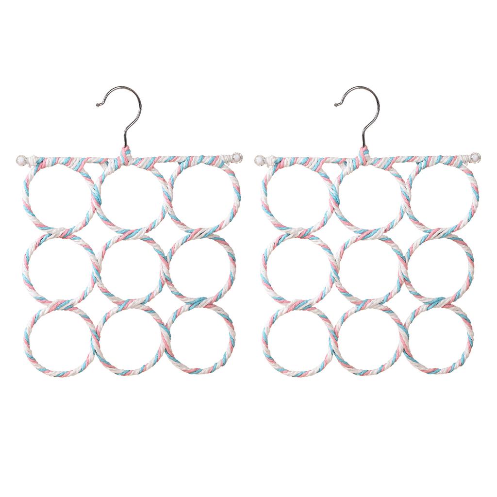 2PCS Colorful Rope Swing Toy Great for Bird Parrot Happiness Promote Climbing and Active Play Enriching Environment