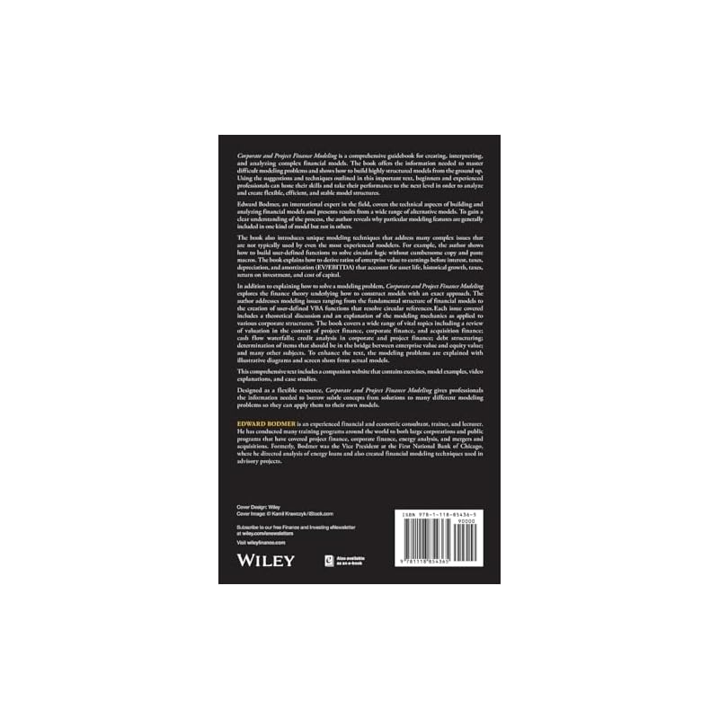 Corporate and Project Finance Modeling: Theory and Practice (Wiley Finance)