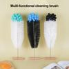 Yousheng Bottle Brush with Bamboo Handle Food-Grade Nylon Hard Bristles Deep Cleaning Brush for Glass Bottles Cups Kettles