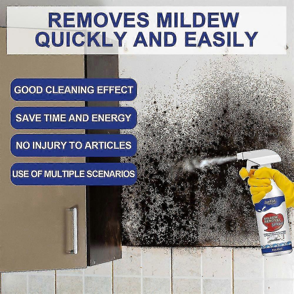 2x Mould Remover Effective Mould Spray, Fast & Mildew Cleaner