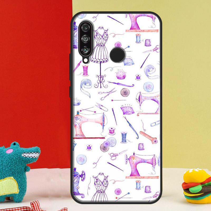 Sewing Machine For Huawei Nova 12s 12i 11i 8i 9 10 SE Y91 Y90 Y60 Y70 Y72 Y61 P20 P40 P30 Lite P60 Pro Case