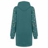 Sweat-shirt à capuche et manches longues pour femmes, imprimé de noël, poche mi-longue, avec poche
