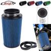 RASTP-Universal 3" 3.5" 4" Car High Flow Cold Air Intake Air Filter Conical Washable Air Filters For Race Car 10.6" Tall OFI141