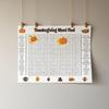 Jumbos Thanksgiving Word Search Poster Wall Game,Funny Interactive Holiday Party Activity for Classroom Family Party