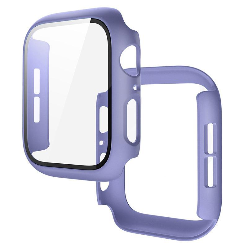 PC Case+Tempered Screen Protector For Apple Watch Ultra 3-1 11 10 46/42mm Integrated Hard Shell iWatch 9 8 7 6 5 4 SE 45mm 44mm