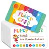 50/100/200Pcs Punch Cards Reward Incentive Card for Classroom Teachers School Student Behavior Motivation Decoration