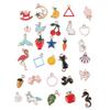 DIY Pendants Accessories Alloy Colorful Oil Drip Handcrafted Bracelet Materials(30pcs Styles)