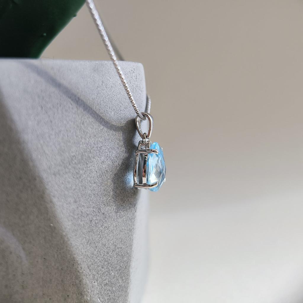 Серебряная подвеска с топазом 4.2ct (2207153)