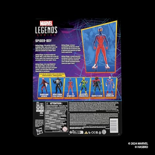 Hasbro MARVEL Marvel Legends Series Spider Boy, Retro Comics Collection 15 cm Actionfigur G0787 Originalprodukt