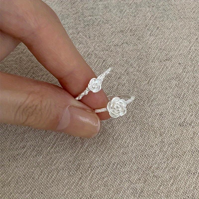 Rose Ring, Women's Adjustable, Simple Outfit, Love, Cute, Anniversary, Romantic, Birthday Gift, Exquisite Jewelry