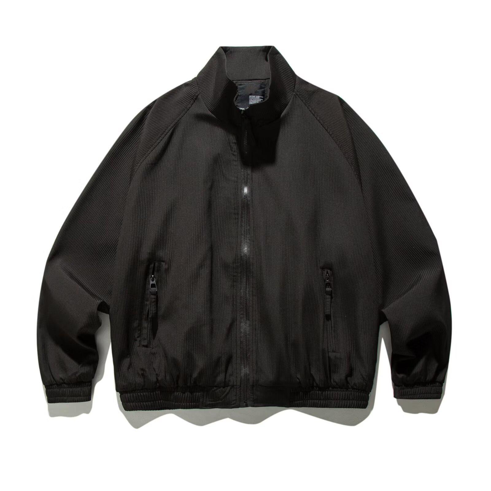 2024 Men s High-End Japanese Style Coffee Corduroy Stand Collar Cotton Jacket XL