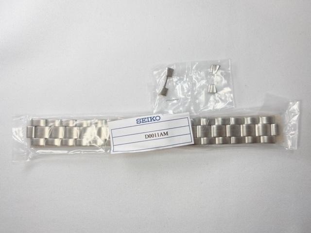 D0011AM SEIKO Mechanical 19mm Genuine Stainless Steel Bracelet for Via SARB027/SARB029/6R15-00V0 (Ships Nekoposu)
