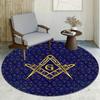 Freemasons Round Rug Nonslip Area Rug Office Chair Mat Carpet Perfect For Bedroom Living Room Office Easy Clean Aesthetic Home Decor