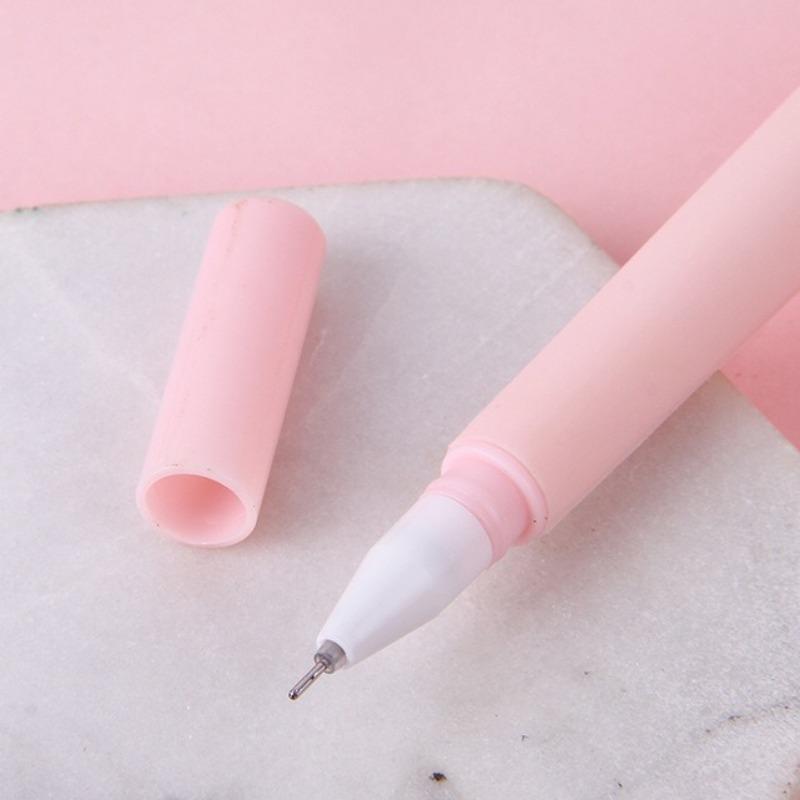 1Pc Creative Reindeer Cartoon Milu Deer Neutral Pen Cute Learning Stationery Fawn Water Signature Pen Black Ink for Hand Account Writing Stationery Of