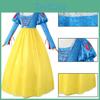 Enchanting Snow White Cosplay Costume Elegant Dress For Halloween Stage Performance