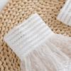 Faux Sleeves Decorative Trumpet Sleeves for Sweater Embroidery Lace False Sleeves Cuff Extension Easy Wear Wrist Cuffs
