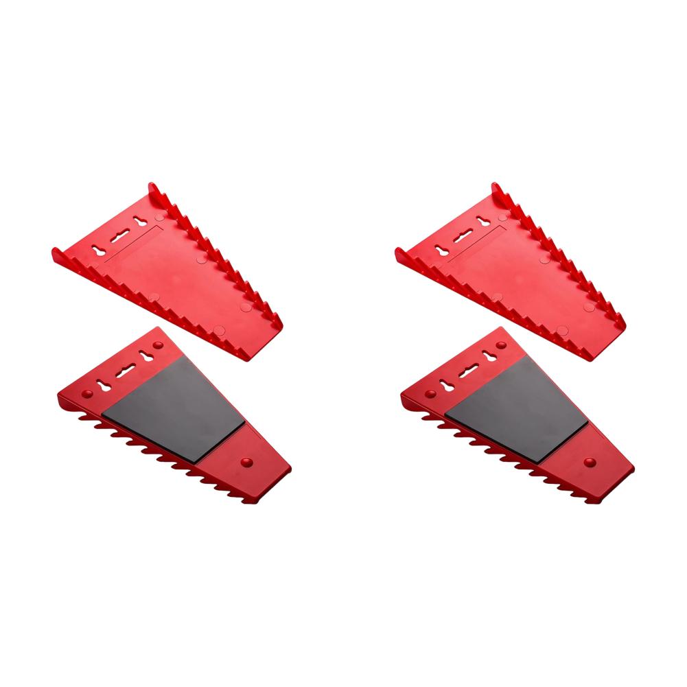 1/2Pcs Wrench Organizer Plastic Spanner Holder Tools Tray Wrench Storage Rack Magnetic Spanner Storage Tool Garage Wrenches Tray