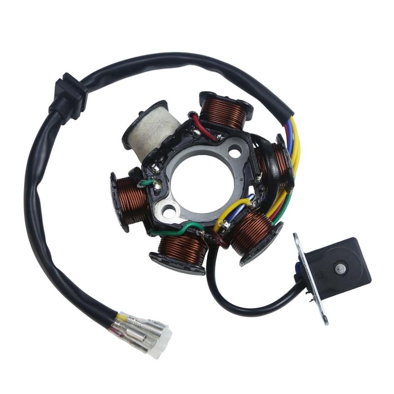 Motorcycle Ignition Stator Magneto Coil Modified For 139QMB 147QMD 152QMI 157QMJ GY6 49cc 50cc 110cc 125cc 150cc Scooter Moped