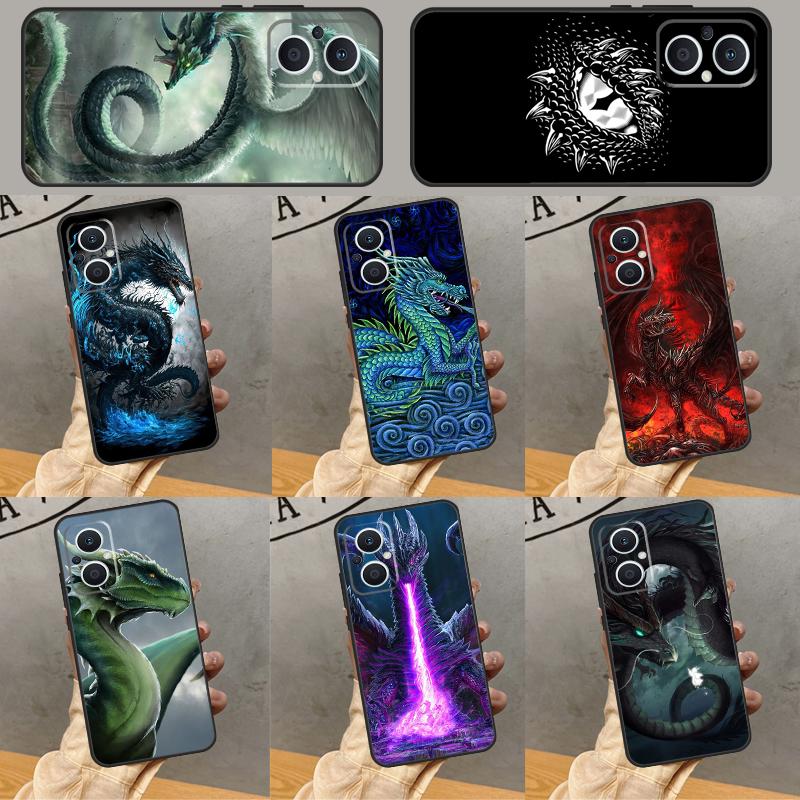 Legendary Dragon Case For OPPO Reno 11 12 13 F 8T 7 8 10 Pro OPPO Find X8 Pro X3 X6 Pro X5 Lite Cover Coque