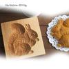 Stampino Tagliabiscotti in Legno di Faggio - Stampo in Legno Naturale per Biscotti e Pasticceria Croccante per Biscotti Fatti a Mano e Strumenti da Forno