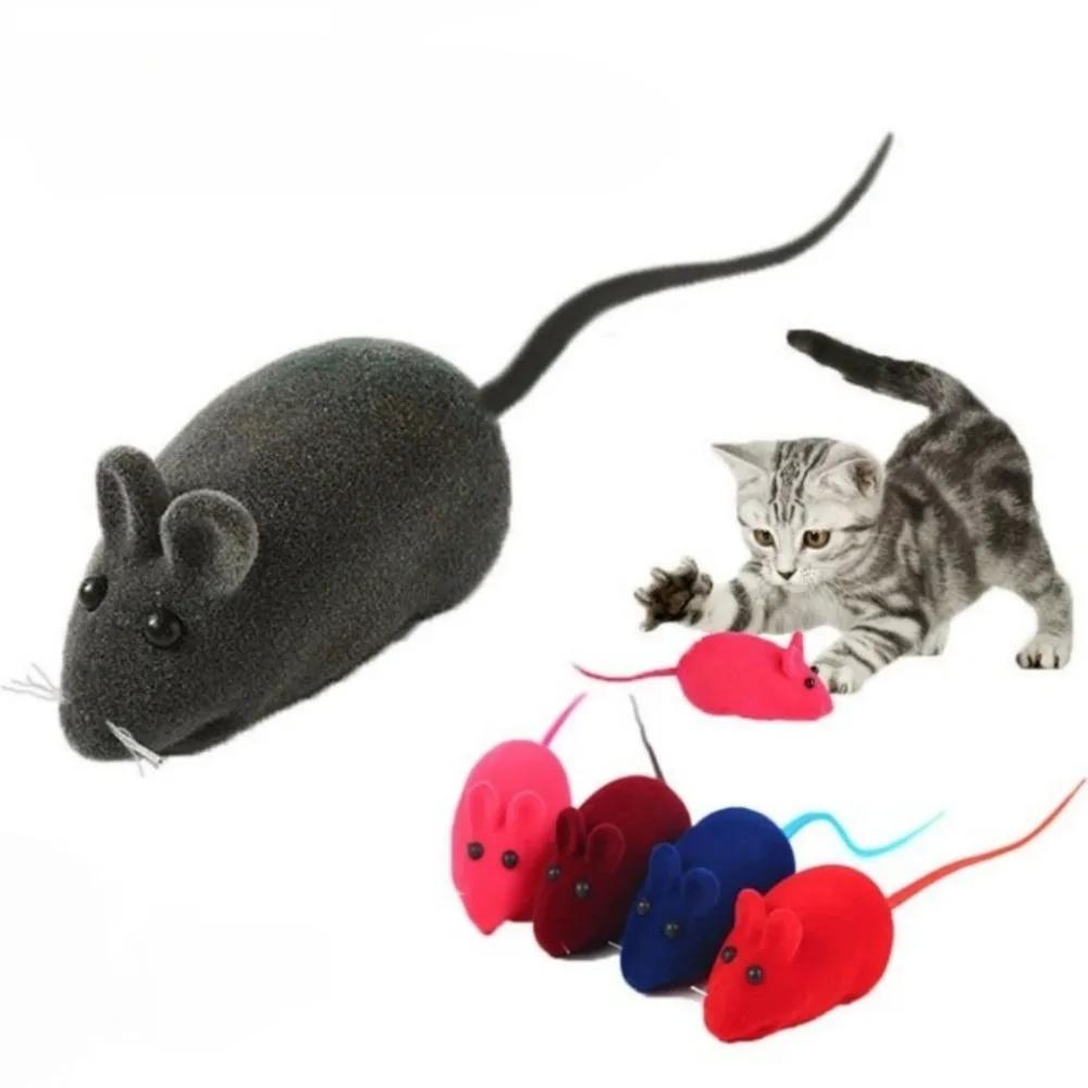 Pet Vocalize Make The Cat Happy Plastic Toy Simulation Mice Shaped Cat InteractiveToy Suitable for Fun Games Sports Pet Supplies