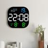 13" Minimalist Electronic Living Room Clock, Large Font, Multi-Alarm, Temp & Calendar Display #6629
