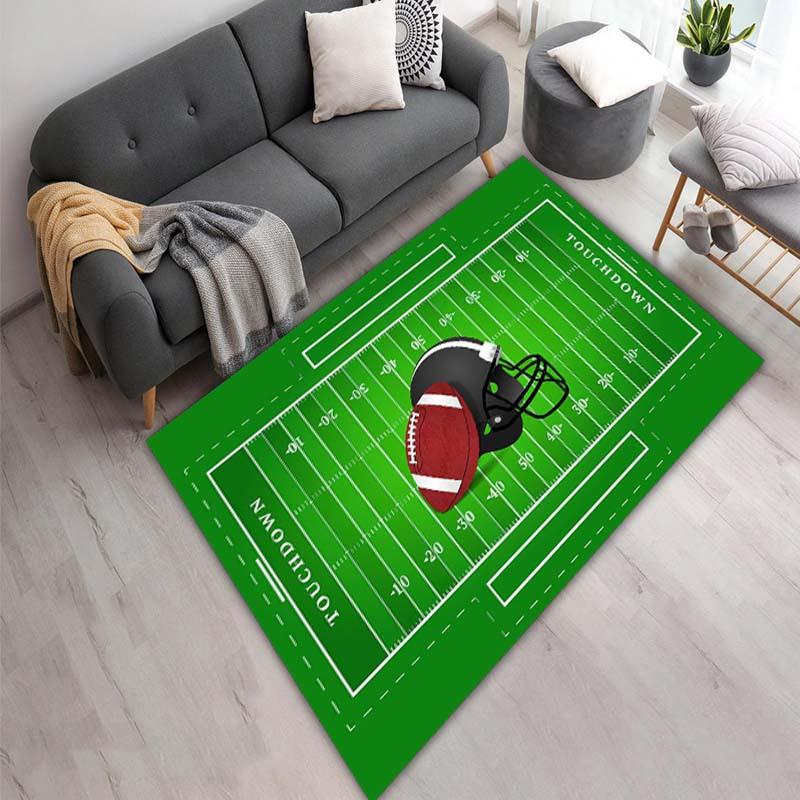 Soft and Washable American Football Carpet-suitable for Living Room, Outdoor, Kitchen, Bedroom, Game Room and Bathroom Floor Mat