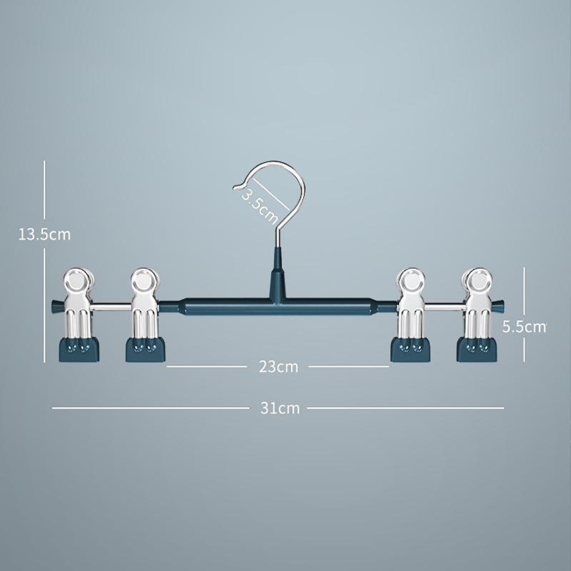 Pants Hangers with Clips Adjustable SkirtHangers for Women Non-Slip Trousers Hanger for Jeans Clothes Hangers for Pants