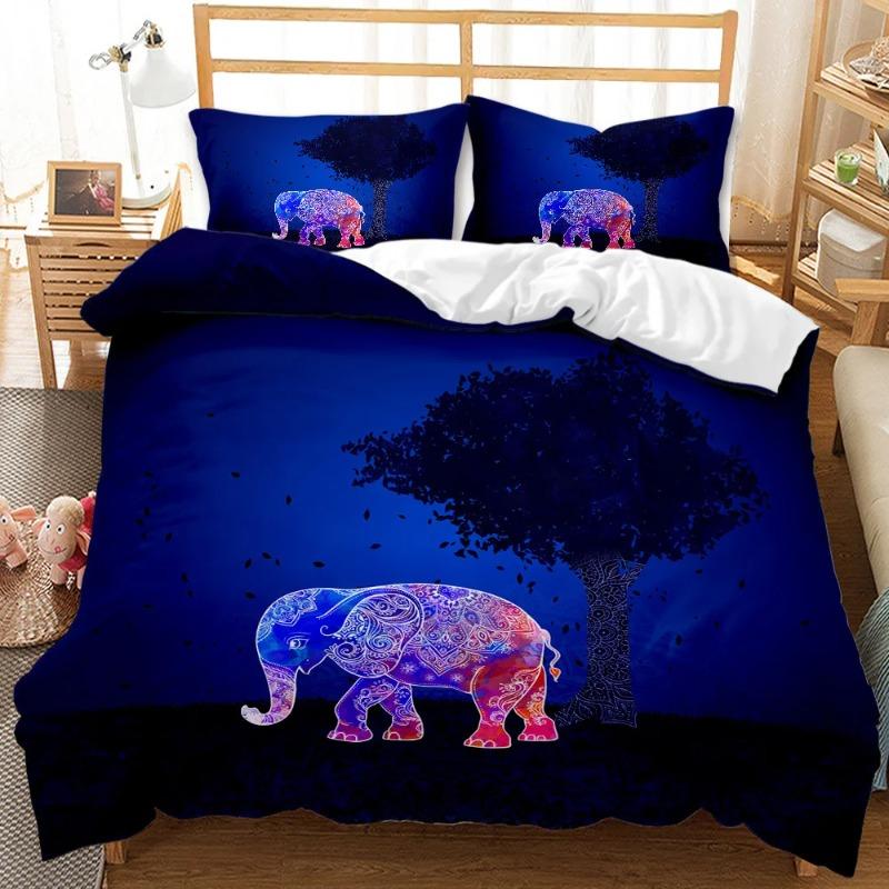 Indian Elephant Bohemia Duvet Cover Set Bedding Cover Kids,twin Full Queen King Bed Cover Sets Home Textile Housse De Couette