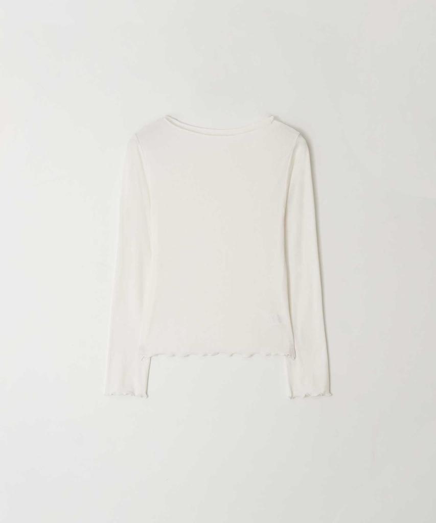 THERYE Boat-Neck Long Sleeve T-Shirt(Ivory)
