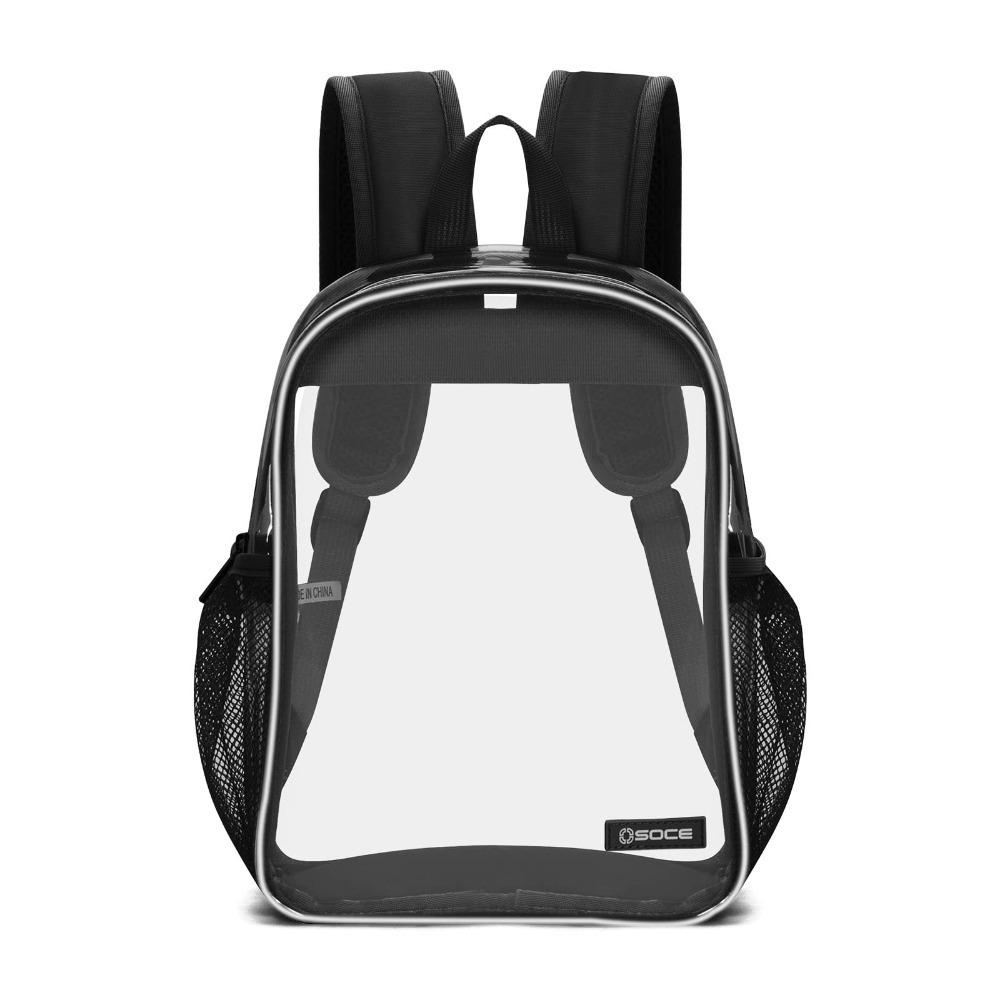 Water-Resistant Clear Backpack  for Concert Sport Event Work Security Travel Festival