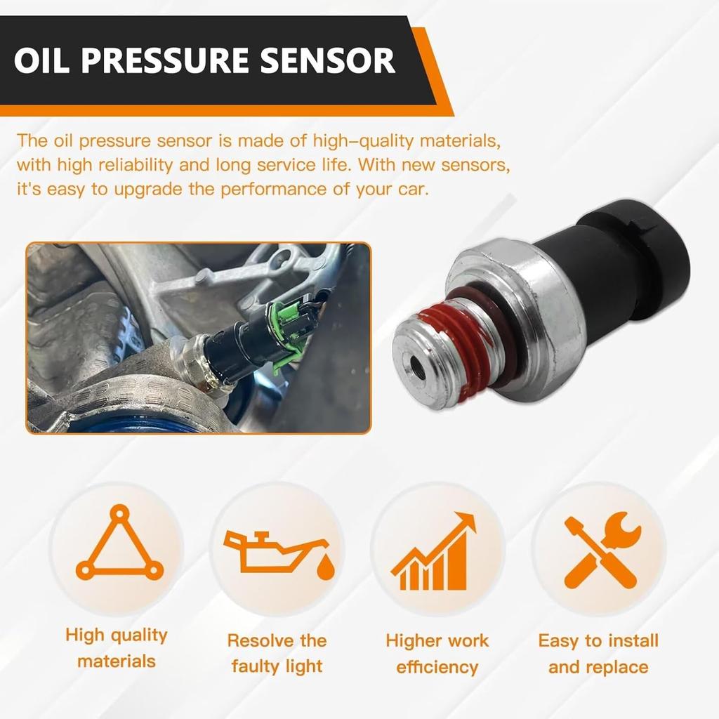 Upgraded Version D1843A 12635957 Oil Pressure Sensor Switch Sending Unit for 2006 Hummer H3 3.5L