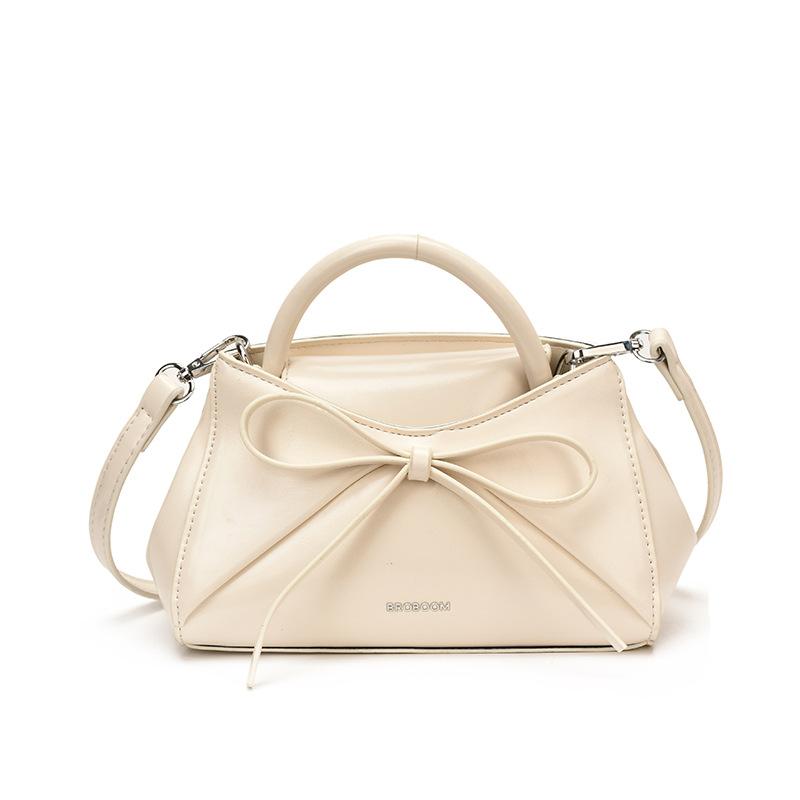 Simple Temperament Bow Small Square Bag New Feeling Women's Bag Trendy Fashion Shoulder Bag