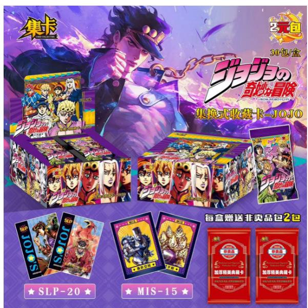 JOJO's Bizarre Adventure Cards Golden Wind Cards Diamond Flash Gold Hot Anime Collection Toys Gifts