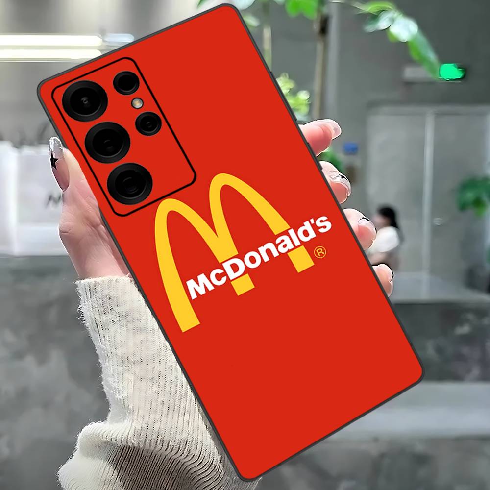 M Berühmtes LOGO M-McDonaldes Handyhülle Für Samsung S 24 Fe 25 Ultra Plus 20 Lite 21 30 22 23 24 22 Ultra 5G Fundas