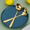 304 Stainless Steel Thickened Ladle - Large Deep Head for Soup, Hot Pot, or Porridge, with Slotted Design for Easy Straining in Household Use