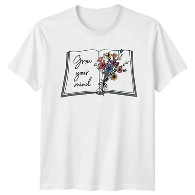 Grow Your Mind TShirt Book Lovers Personal Growth Birthday Gift For Him And Her