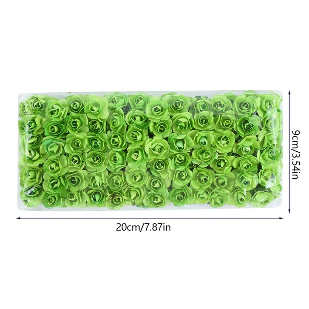 144 Stück Geschenke Mini Künstliche Rose Papierrose 2 cm Künstlicher Blumenstrauß Heimdekoration DIY Papierrosenstrauß Partydekorationen