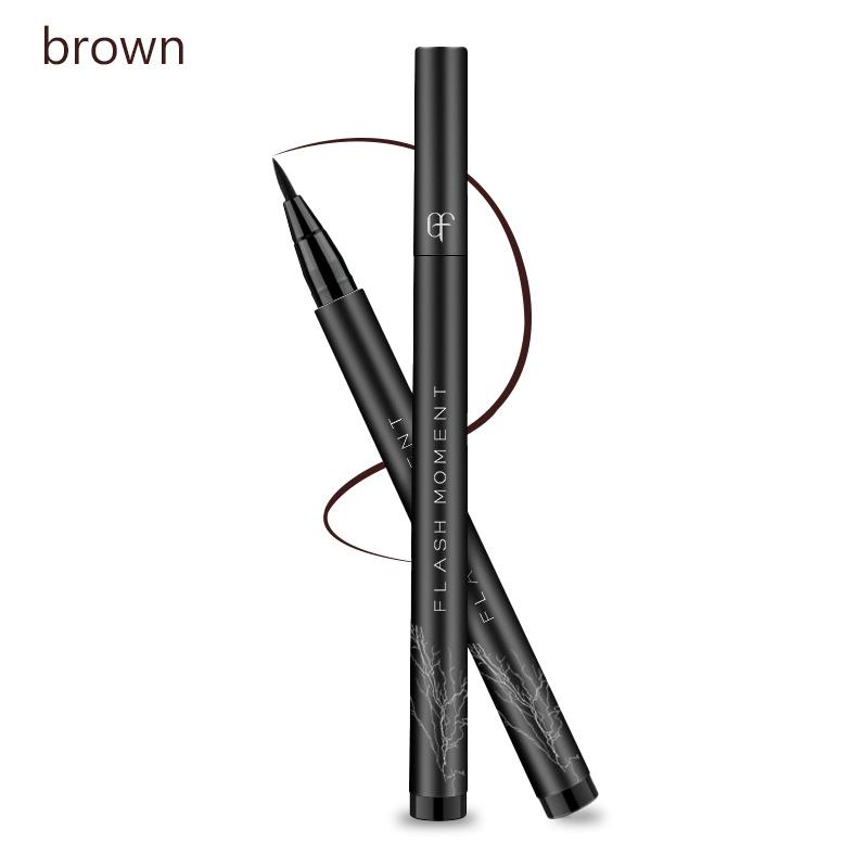 

Хлопчатобумажная головка, толстая черная, гладкая, водонепроницаемая, не размазывающая жидкая подводка для глаз коричневый