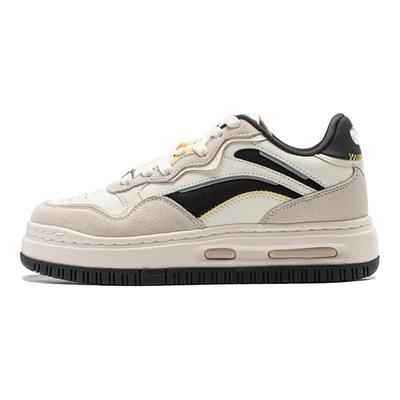 Li Ning Future C1 Versatile Retro Skate Shoes Women Sneakers White Black AGCU032-7