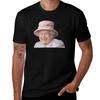 Queen Elizabeth T-shirt T Shirts For Man Graphic Vintage Cotton T Shirts Man 100% T-shirt