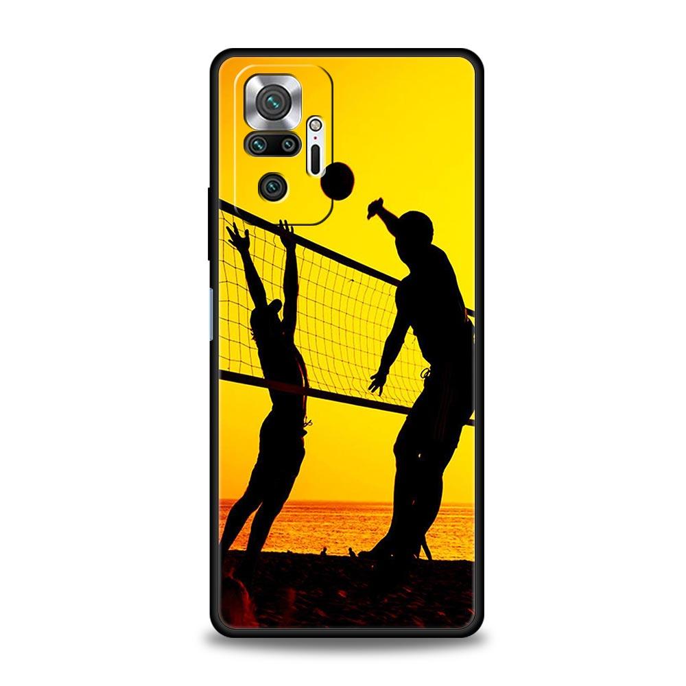 Hot Volleyball Sprot Fashion Phone Case For Xiaomi Redmi Note 14 13 5G 10 11 12 Pro Plus 4G 14C 13C 12C 10C Black Cover